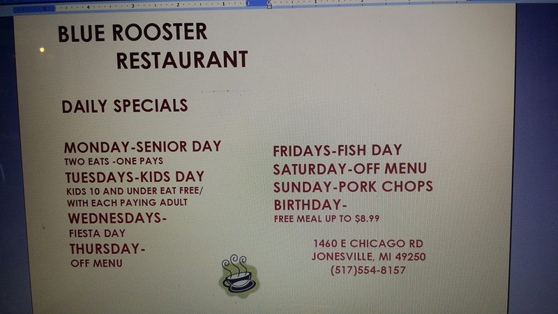 Blue Rooster Restaurant (Pink Panther) - From Facebook Page